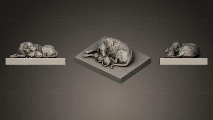 Статуэтки животных (Кальехерос, STKJ_0184) 3D модель для ЧПУ станка